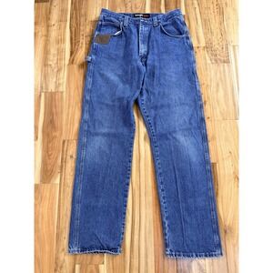 Wrangler Jeans Men's 36 x 36 Riggs Workwear Denim Carpenter Utility Relaxed Fit